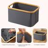 Storage Basket Foldable Deep Large Capacity Thickened Stable Structure With Handle Keep Neat Space Saving Toy Clothes Storage Backet Laundry Backet