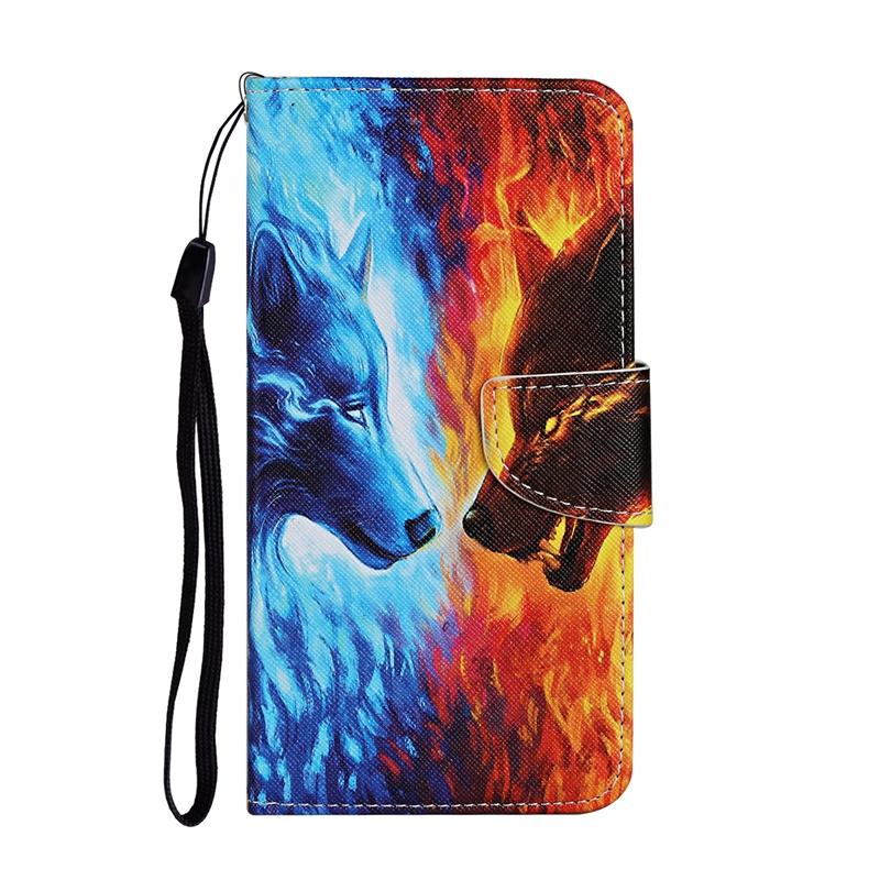Cute Animals Printed Wallet Case for Redmi Note 11 11 Pro 10 9 8 7 Redmi 10C 10A 10 9 8A 7A Xiaomi Poco M4 Pro X4 Pro X3 M3 OPPO Vivo