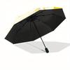 1pc Lemon Slice Pattern Automatic Open, Sturdy Iron Frame, Compact Folding Design, All-Season Portable Umbrella for Women & Men, Outdoor Umb