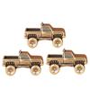 1/2/3/4/5Pcs Solid Brass Mini Pickup Truck Ornament Retro Finish Hand Polished For Home Decor Collection Gifts