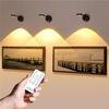 Two 2000mAh Rechargeable Wall Picture Lights, Stylish Frame Lights, 3 Colors, Motion Sensor, LED, Ambient Lighting, USB Rechargeable, Dimmable, with