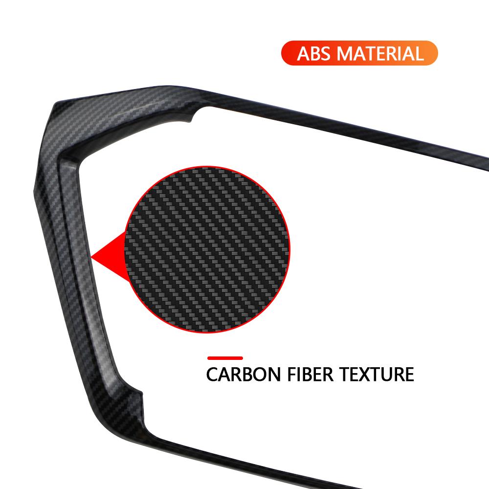 Для ISUZU D-MAX DMAX 2021 - 2023 LHD Накладка на панель приборов, центральную консоль, навигация, АБС, наклейки из углеродного волокна, стайлинг автомобиля