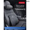 Mercedes-Benz Genuine Leather Car Headrest & Back Cushion - Universal Pillow for E300L, C260, GLC (All Seasons)