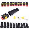 10 Kits 2 Pin Way Sealed Waterproof Wire Connector Plug Car Set
