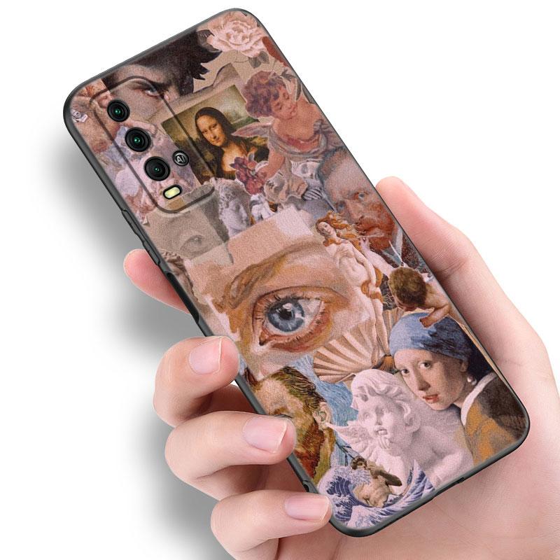 Чехол для телефона Renaissance Art Painting для Xiaomi Redmi Note 5 6 9T K20 K40 K50 Pro 7A 8A 9A 9C 9i 10A 10C A1 S2 TPU черный чехол