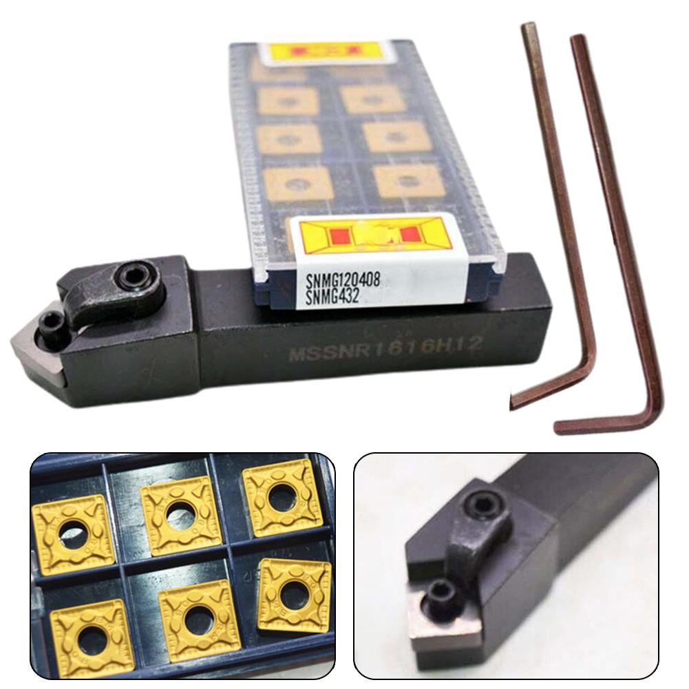 MSSNR1616H12 Токарный держатель +10 шт. твердосплавных пластин SNMG120408 SNMG432