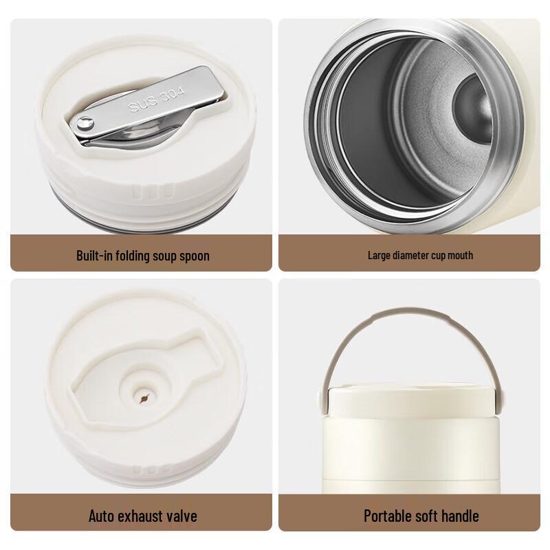 TAFUCO 0.8L 316 Stainless Steel Insulated Food Jar