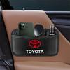 Leather Car Storage Pocket Seat Back/Door/Center Console Organizer for Toyotas TRD Autocollant Pegatina RAV4 Avensis Yaris Reiz