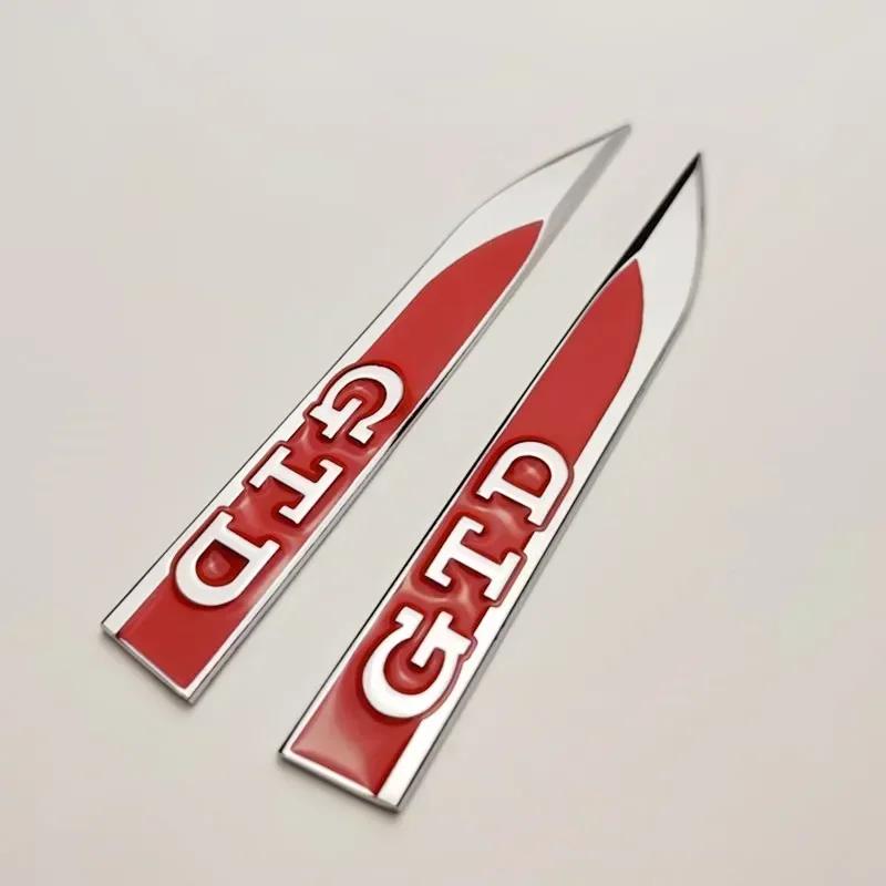 New 1PCS 3D Metal Car Body Side Fender Badge For Volkswagen VW Golf 7 6 5 GTD GLI Logo Sticker Emblem Decals Styling Access