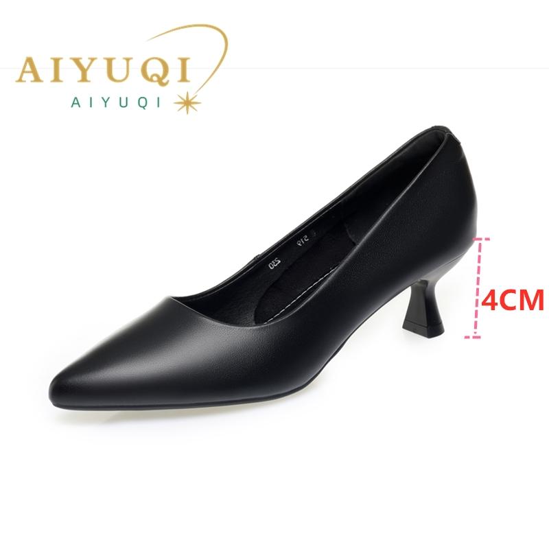 Fashion AIYUQI 2025 style women's high heels Pointed toe fashionable work shoes female Shallow mouth commuting formal shoes for women