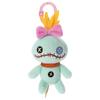 TAKARATOMY Disney Character Lilo Stitch Plastic Hook Mascot Scrump Plush Toy Height 16cm A.R.T.S & Approx.