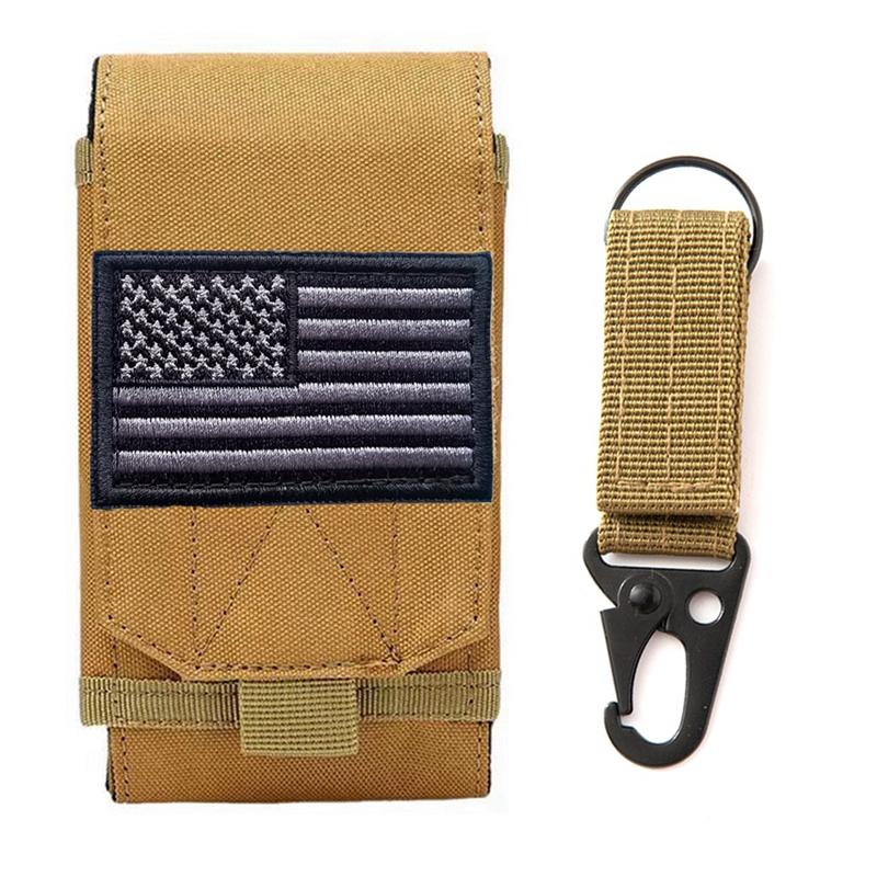 Тактический подсумок на пояс с креплением Molle для мобильного телефона, EDC-сумка, поясные аксессуары, сумка для кемпинга, сумка-чехол для мобильного телефона