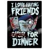Psycho Penguin Друзья на ужин, разделочная доска