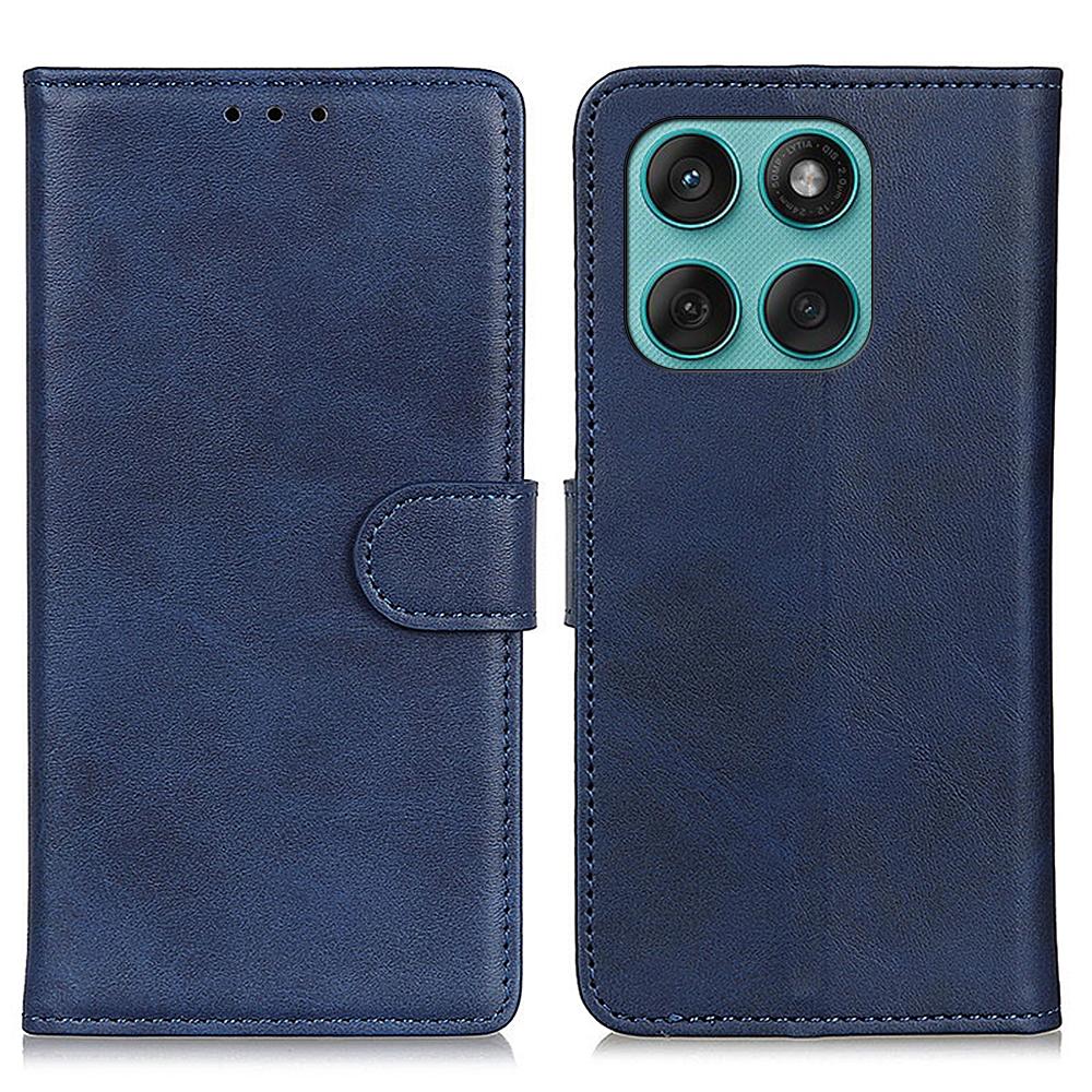 For Motorola Edge 60 5G/60 Fusion 5G Case Cowhide Texture Leather Wallet Stand Phone Cover