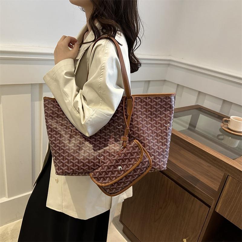 Нишевый дизайн, портативная сумка-шоппер на одно плечо, большая вместимость, для отдыха, осенняя, женская, красивая, с косым ремнем, женская сумка-тоут