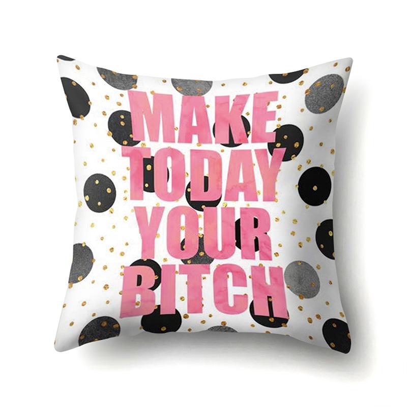 Polyester Pillowcase Automobile Decoration Home Printed Pillowcase