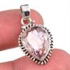 Natural Ametrine Gemstone Handmade 925 Solid Sterling Silver Pendant 1" d8R78