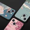 Япония Закат Пейзаж Роскошный Чехол Для Телефона Для iPhone 13 15 14 12 11 Pro MAX XR X SE XS 7 8 Plus Силиконовый Черный Защитный Чехол