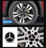 D6Emblems 4PCS 75mm Car Wheel Center Hub Caps Interior Mouldings Accessories Fit For Mercedes Benz Accessories C200L GLC W203 CLA