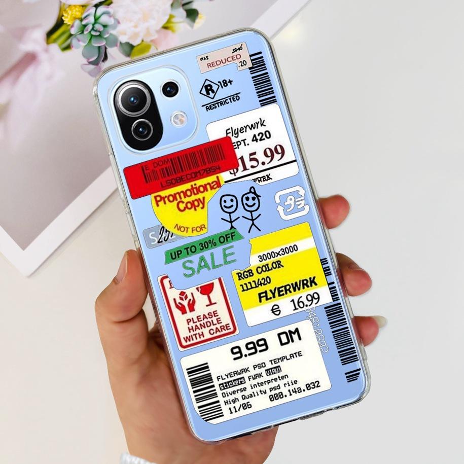 Для Xiaomi 11 Lite NE 5G Чехол Милый Астронавт Прозрачный Мягкий Силиконовый Чехол для Телефона Для Xiaomi 11 Lite 4G Чехол на Mi 11Lite Чехол