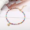Women Anklet Scallop Shape Pendant Beads Jewelry Lightweight All Match Bohemian Anklet for Beach