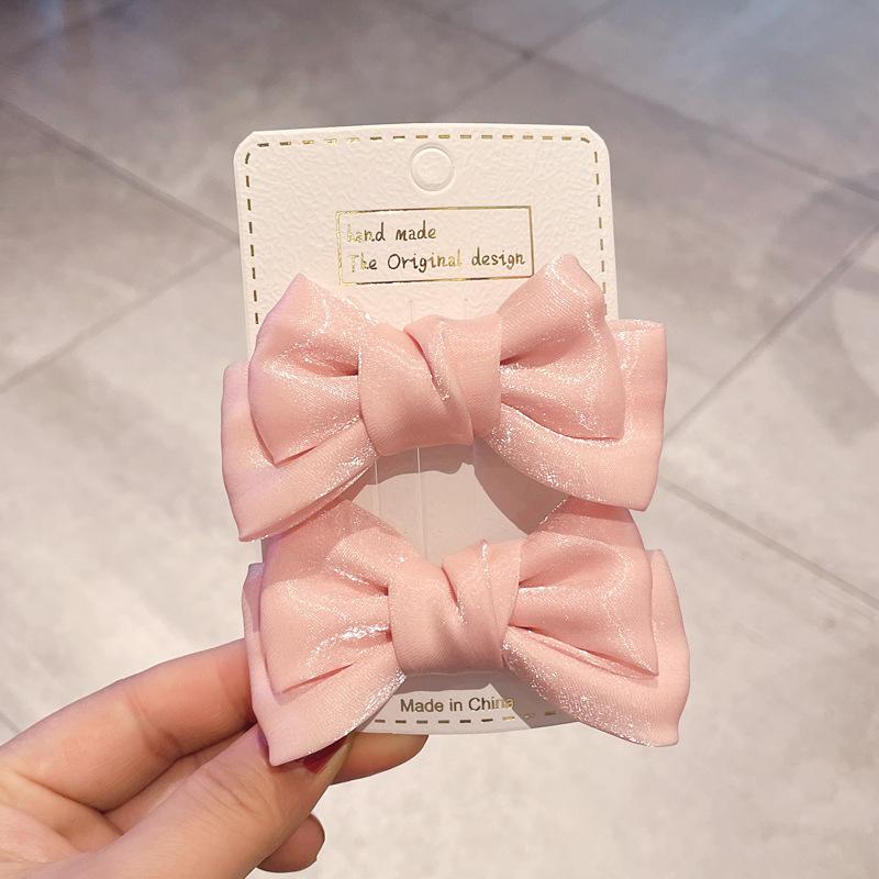 2 шт. новые милые заколки для волос принцессы с перламутровым бантом для девочек, детские головные уборы, заколки для волос, заколки, аксессуары для волос