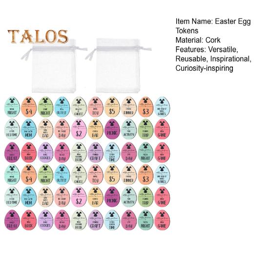 Набор из 30/60 деревянных пасхальных яиц с подарочным пакетом, 30 различных выгравированных высказываний, пасхальный кролик, наполнитель для корзины, многоразовые позитивные награды, пасхальная вечеринка
