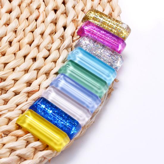 Yousheng 48 шт. Дисплей для лака для ногтей Волнистая форма Неправильная форма Инструмент для нейл-арта Прозрачная доска для цвета ногтей Советы Палитра для показа гель-лака