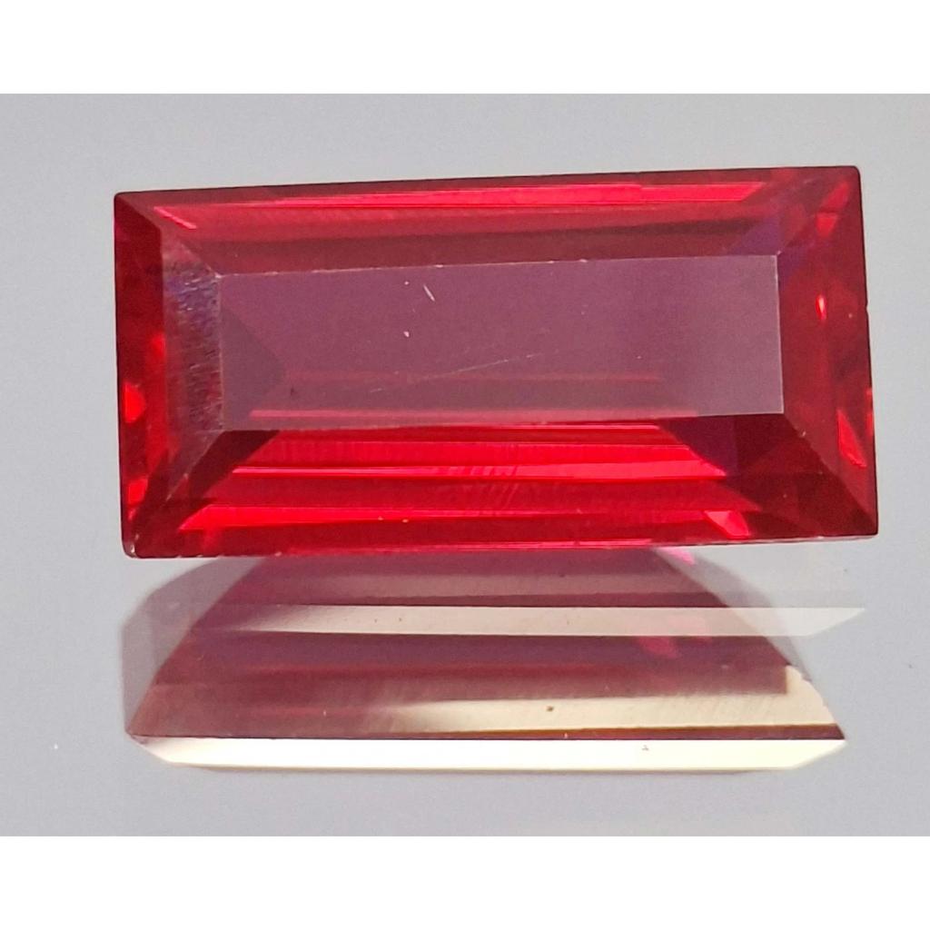 11-13 Ct Natural Red Ruby Mozambique Baguette Cut Beautiful Certified Gemstone