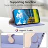 Кошелек-чехол iPhone 17 Color Block: Кожаный чехол с защитой от падений, ремешком и слотами для карт