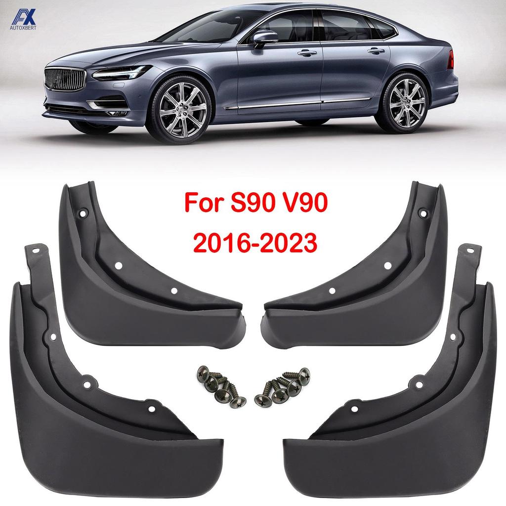 For VOLVO V90 S90 2016 - 2023 Mud Flaps Splash Guard Mudguard Front Rear Molded Fender Car Styling 2017 2018