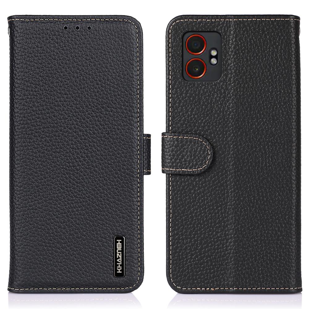 KHAZNEH Для Samsung Galaxy XCover7 Pro Чехол Натуральная Коровья Кожа Книжка Чехол для Телефона