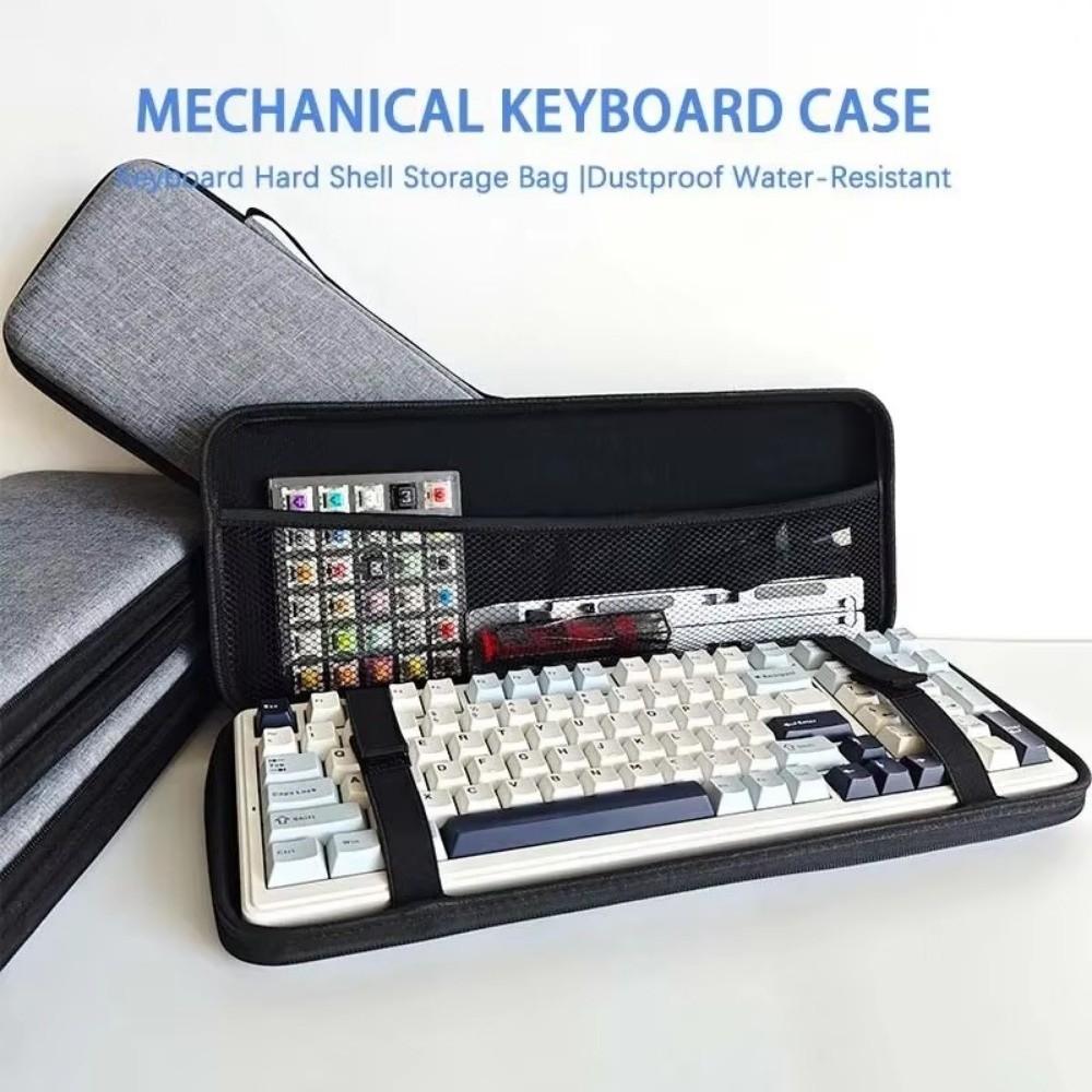 EVA Mechanical Keyboard Bag Hard Shell Storage Bag Fits 61 Key 87 Key 104 Key