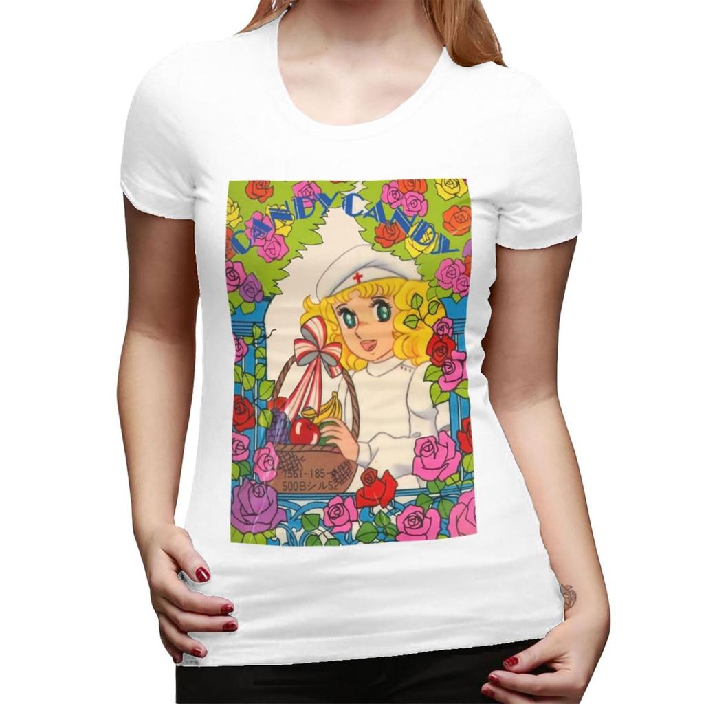 Cute Girl And Amp Boy Candy Candy And Terry Anime Unisexga TShirt for Women T Shirts Womens Short Sleeve Summer Clothes Tops