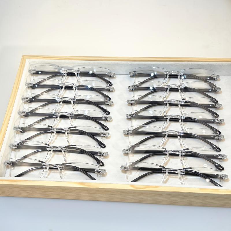 14 шт. Очки для чтения в стиле Y2K с защитой от синего света, с ПК-оправой и линзами