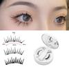 1 набор магнитных ресниц с пинцетом, естественно выглядящие магнитные накладные ресницы с аппликатором, инструменты для макияжа глаз для женщин и девочек