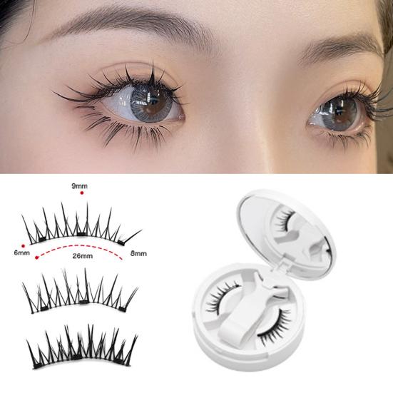 1 набор магнитных ресниц с пинцетом, естественно выглядящие магнитные накладные ресницы с аппликатором, инструменты для макияжа глаз для женщин и девочек