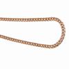 Медная цепочка-браслет цвета розового золота, ожерелье, итальянское ремесло, изысканная гладкая, удобная для ношения цепочка