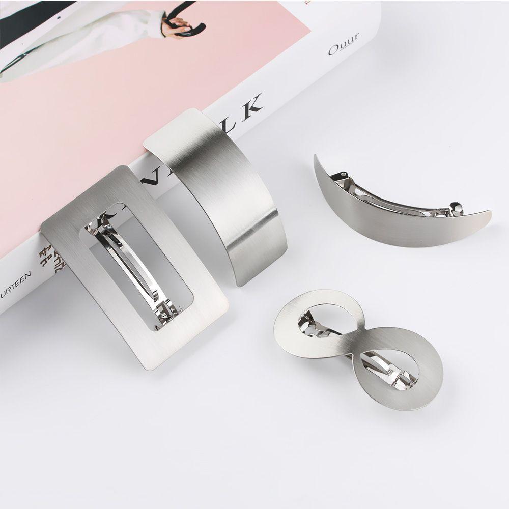 Корейская Мода Металлический Держатель Геометрическая Заколка Зажимы для Хвоста Заколки Аксессуары для Волос Заколки