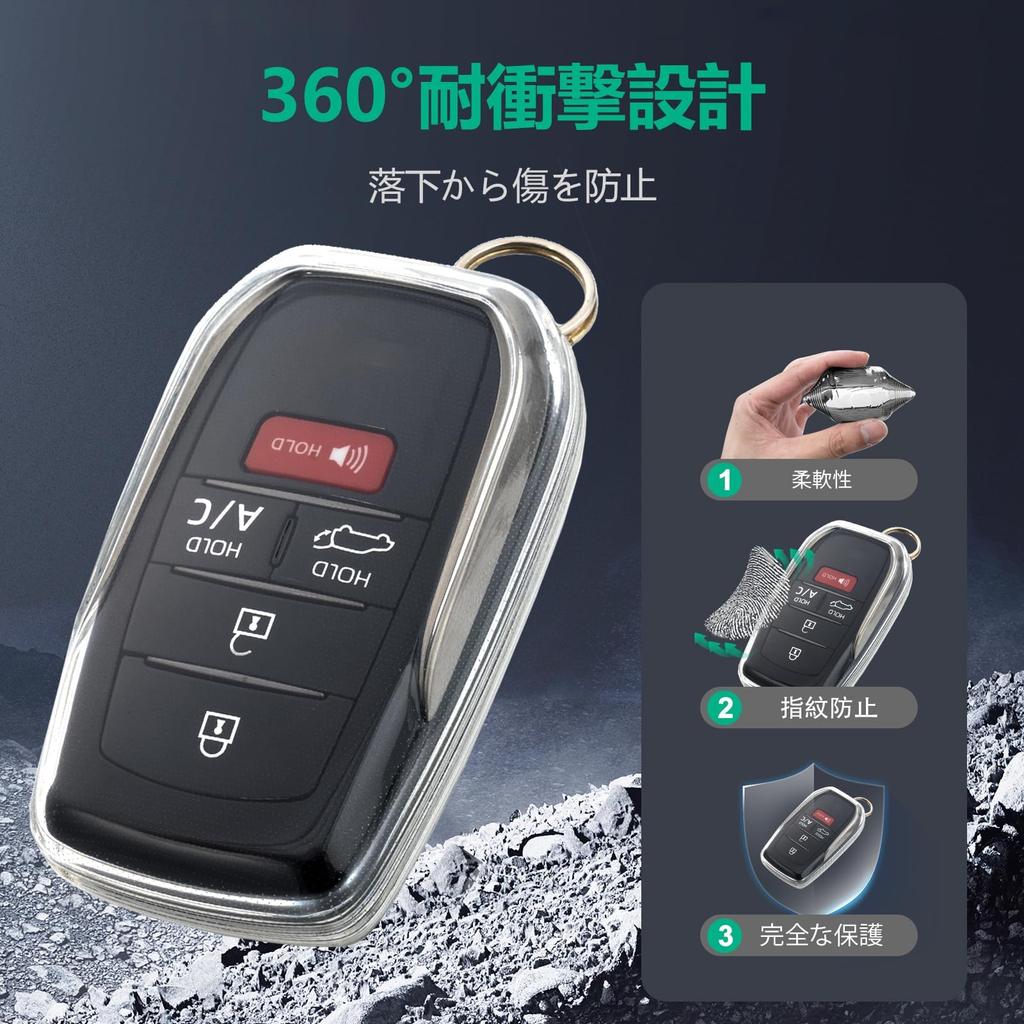 [Unhoke] Alphard 30 Series Key Case, Clear Corolla Cross, Key Cover, Transparent Harrier 80