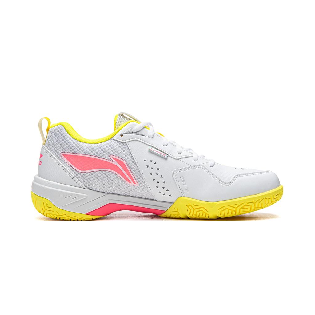 Li Ning Blade 2 SE Износостойкие Дышащие Покрытие Поддержка Низкие Бадминтонные Кроссовки Унисекс Белый Розовый AYTW001-2