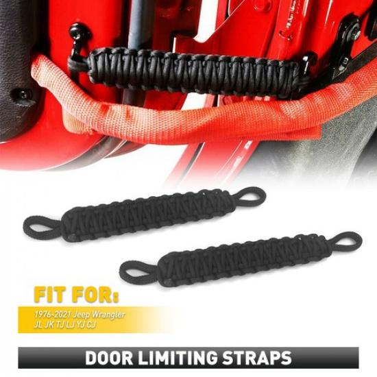 Black Door Limiting Check Strap Firm for Jeep Wrangler CJ YJ TJ JK & Unlimited A