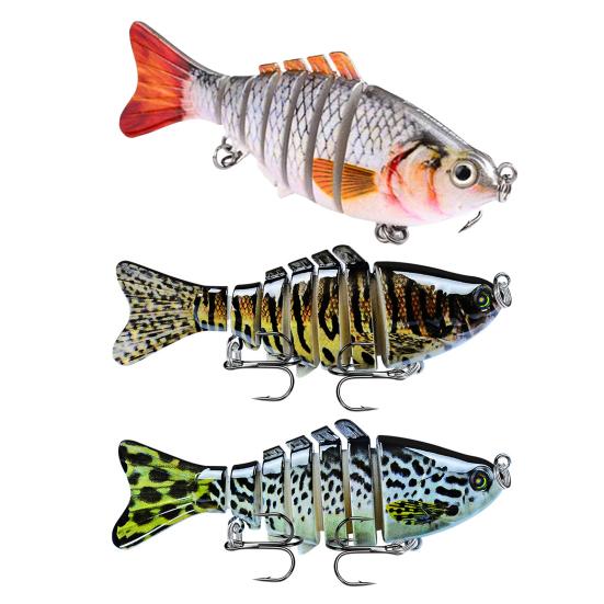 3/5 шт. Рыболовные приманки 3D Плавающая приманка с тройными крючками Реалистичный вид