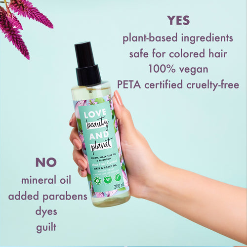 Love Beauty And Planet Onion, Black Seed Oil & Patchouli Hairfall Control Hair Oil - 200ml