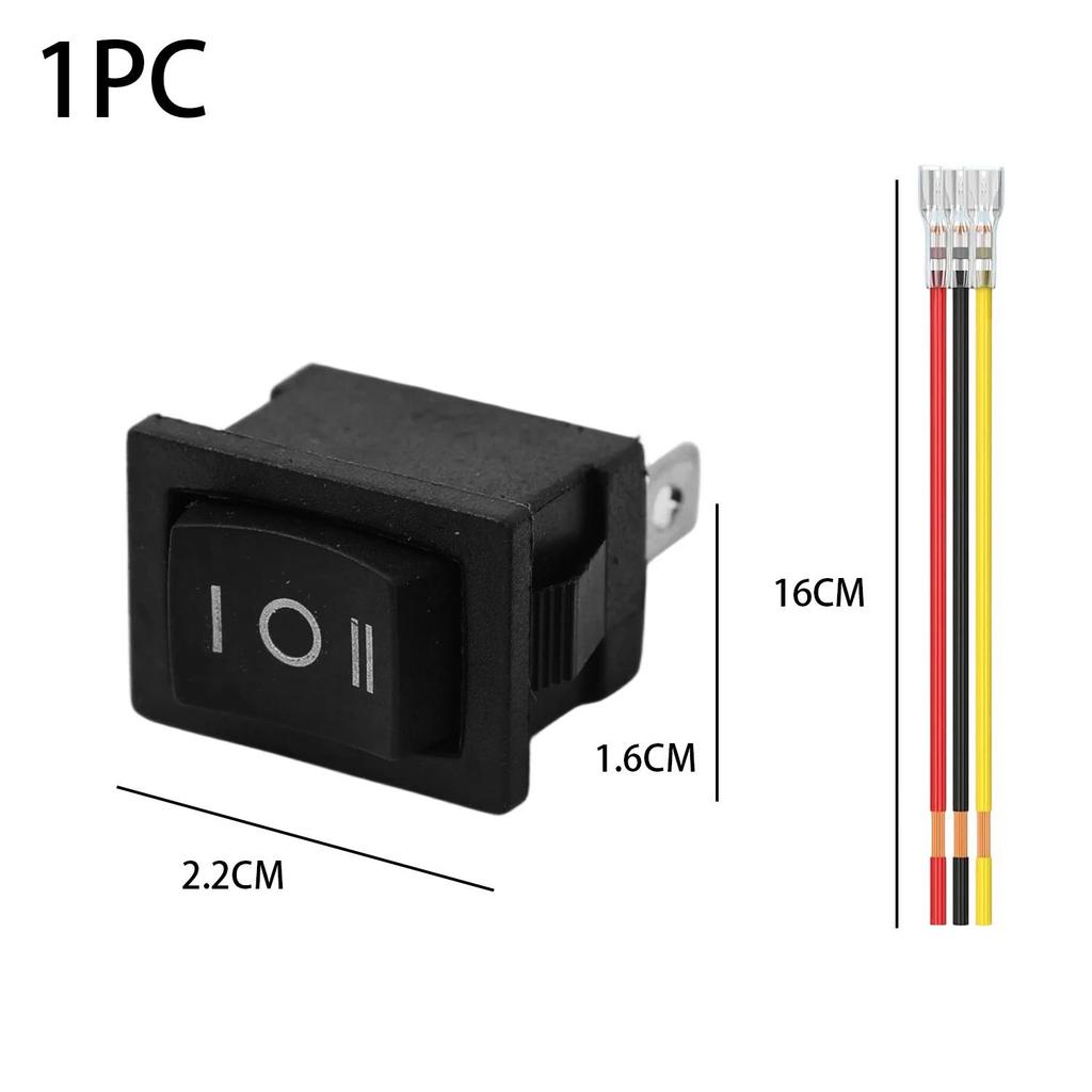 3 Position Rocker Switch ON-OFF-ON 12V/24V 20A Waterproof 3 Pin LED Rocker Switch for Auto Motorcycle Marine Boat Modification Switches4