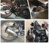 loyfreeyo Motorcycle Silencer Motorcycle Exhaust Port Exhaust Pipe Slip-on Muffler