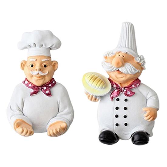 Creative Lovely Cartoon Chef Strong Storage Rack Hook Wall Decor Plug Holder