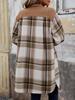 Европейская и американская осенне-зимняя ретро клетчатая куртка-рубашка
