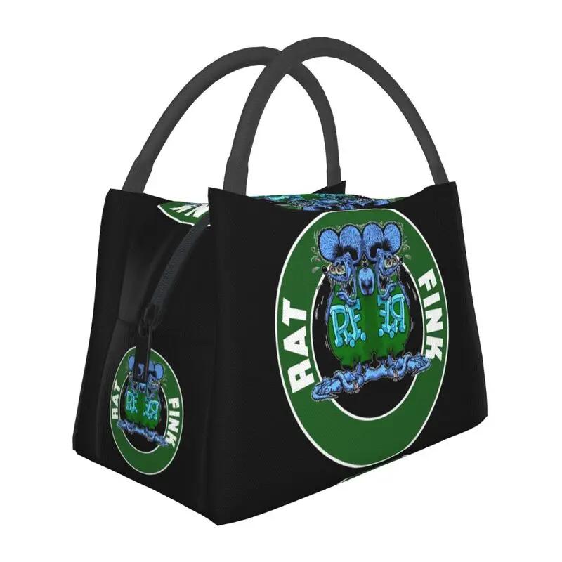Rat Fink Анимация Аниме Мультфильм Изолированные Ланч-Бумы для Женщин Герметичный Термо-Охладитель Ланч-Бокс Офис Пикник Путешествия