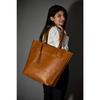 Leather Tote Bag for Women Large Brown Leather Tote Purse Bag Laptop Handbag Handmade Gift for Mother Girlfriend Shopper Totes Work Bags Mom